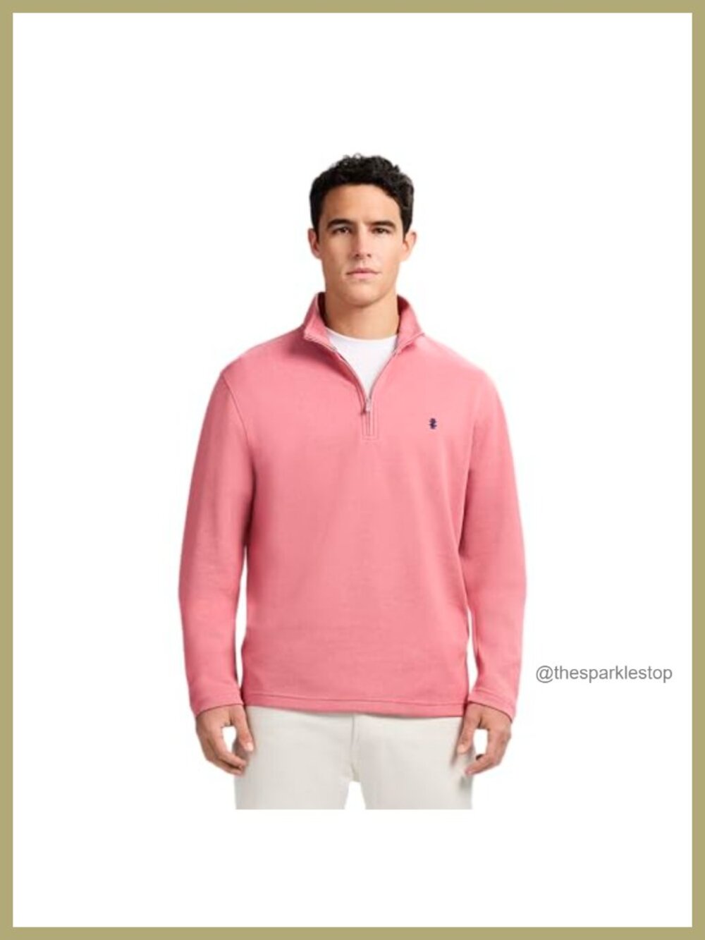 Men's Performance Quarter Zip Pullover Long Sleeve Active Shirt